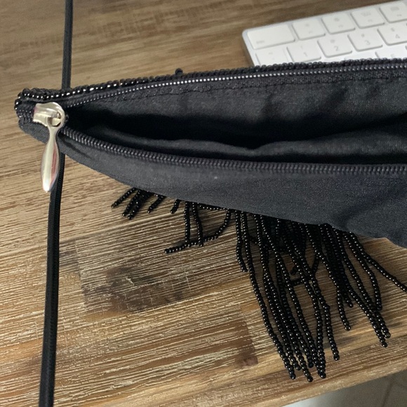 2 Bags for 1 price… Bamboo Trading Company Beaded Bags. Black & Beige. - Picture 14 of 16